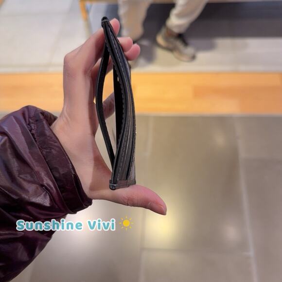 NWT Coach Slim Id Card Case CCO34 Charcoal/Gold Metallic Signature jacquard - Picture 6 of 7